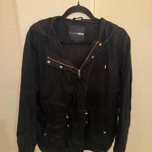 Fashion Nova Utility Jacket in Black